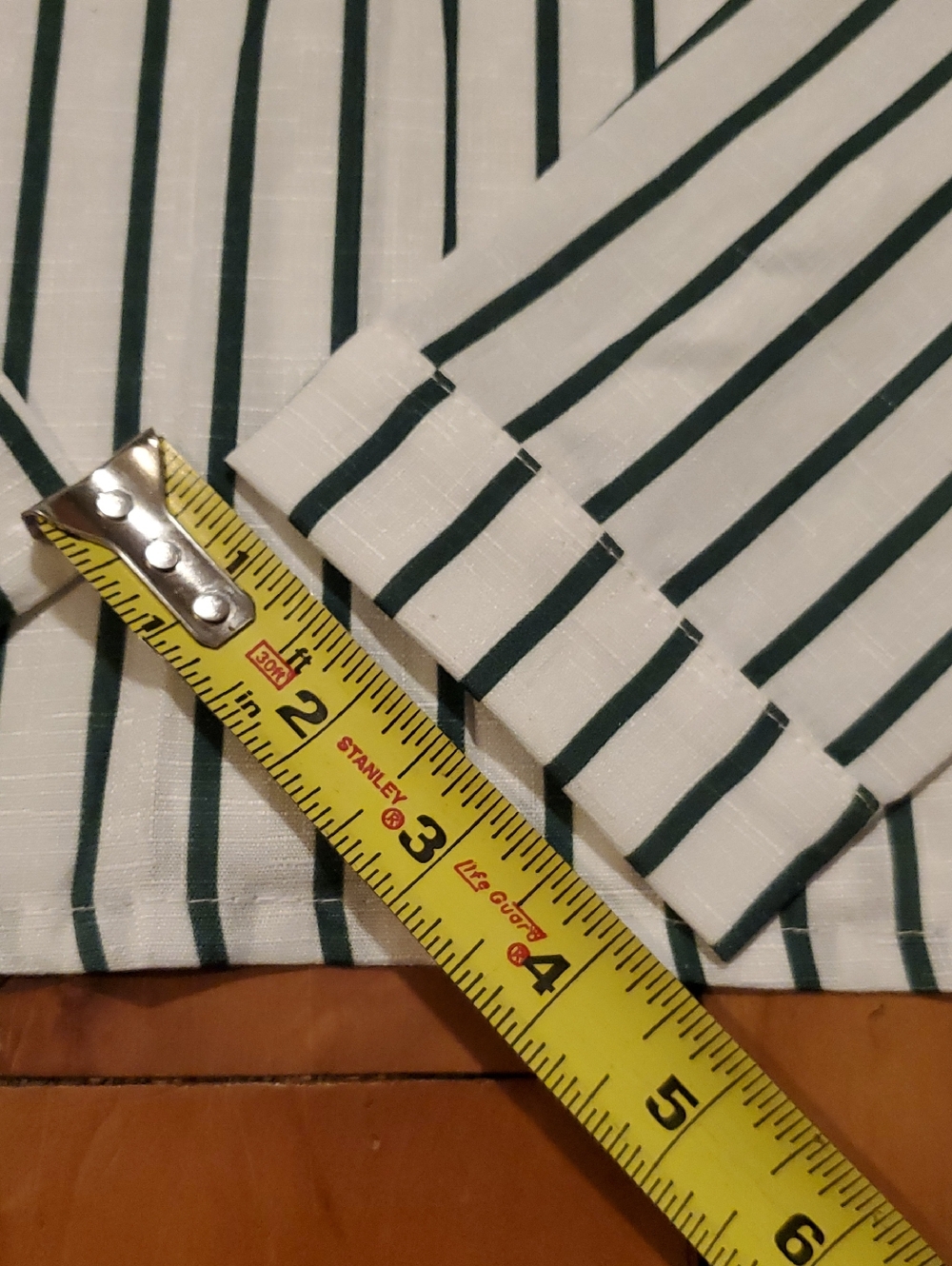 ARSHINER  NWT Striped Button-Up Shirt  in White & Dark Green Girls Size 10 - Picture 10 of 13